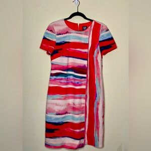 Vince Camuto Colorblock Midi Sheath Dress